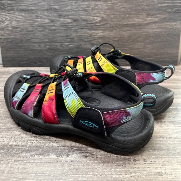 KEEN Newport H2 Rainbow Tye Dye Women's Sandals Waterproof Outdoor 9.5/10W - Picture 1 of 11